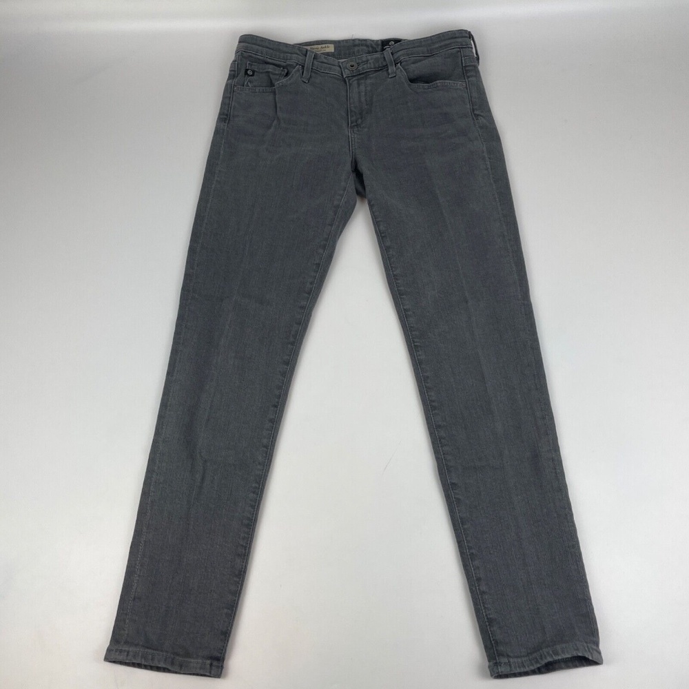 AG Adriano Goldschmied Womens Size 28R The Stevie Ankle Gray Stretch Made in USA